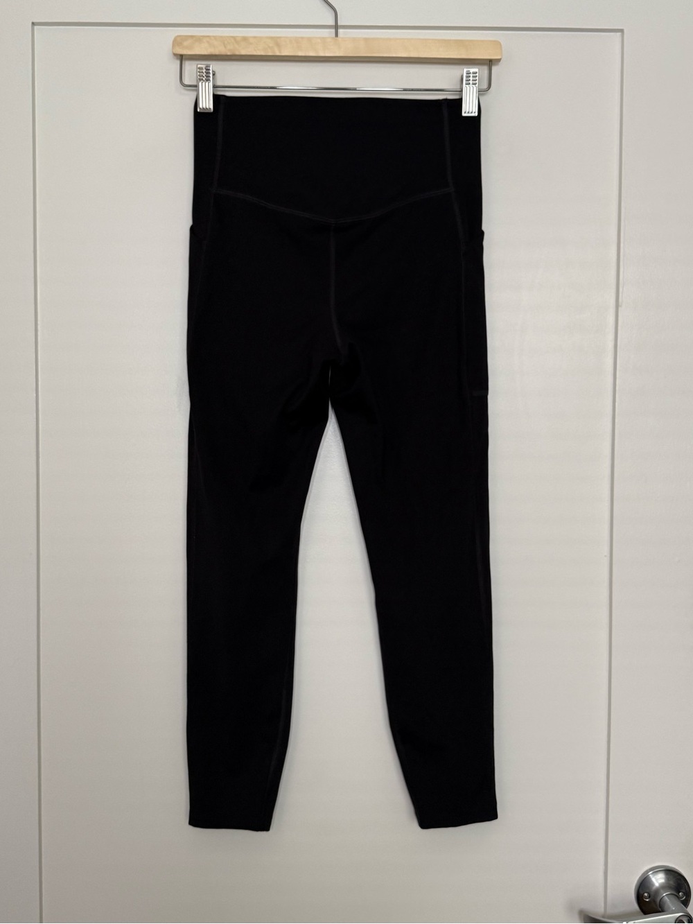 Girlfriend Collective Leggings S Black High Rise Pockets Gym Yoga Workout 4024 - Picture 5 of 11